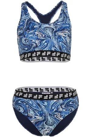 Fila Salinas Aop Racer Back Bikini Blue Acrylic Aop