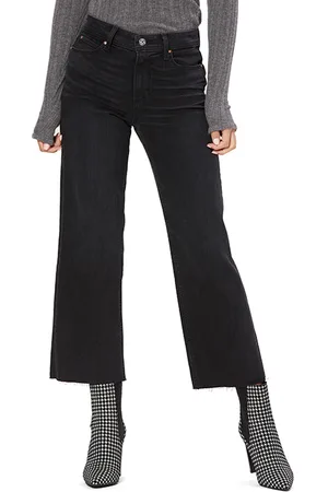 Paige Nellie Culotte Crossed Bk Blt Black Sand