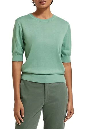 Scotch&Soda Short Sleeved Crew Neck Pullover Frozen Mint