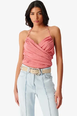 IRO Moema Tank Top In Coral / Silver