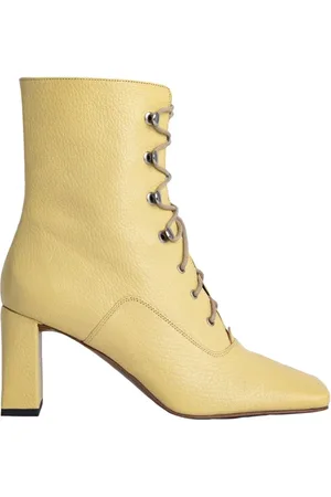 By Far Claude Vanilla Grained Leather