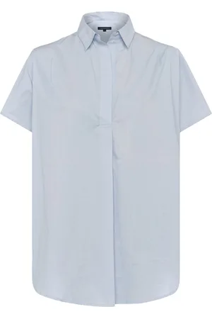 French Connection Cele Rhodes Short Sleeve Shirt Chalky Sky Blue