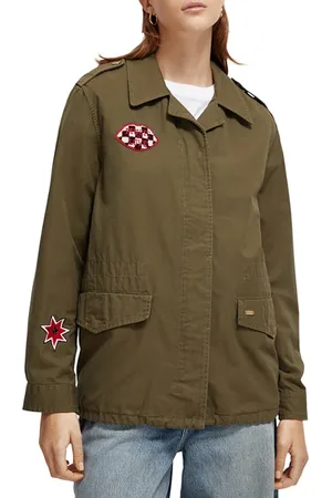 Scotch&Soda Embroidered Festival Jacket Military