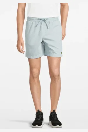 Lyle & Scott Cotton Linen Shorts Slate Blue