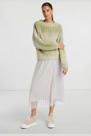 Rich & Royal Tulle Plissee Skirt Cloudy Grey