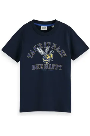 Scotch&Soda Cotton In Conversion Short-sleeved Artwork T-shirt Night