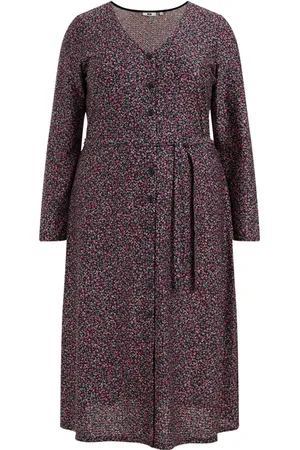 WE Fashion Dress Midi Moss Green