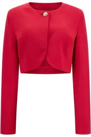 Guess GUESS Johanna Short Blazer Souvenir Cropped Jacket Pink