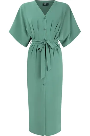 ANOTHER LABEL Louisa Dress Duck Green