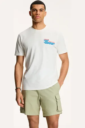 Shiwi Men Barcelona Social Club T-shirt Jet Stream White