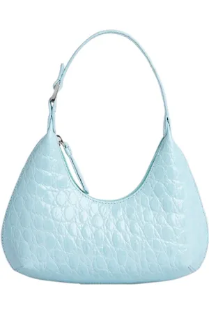 By Far Baby Amber Ice Circular Croco Embossed Leather