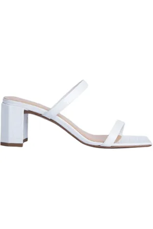 By Far Tanya White Croco Embossed Leather