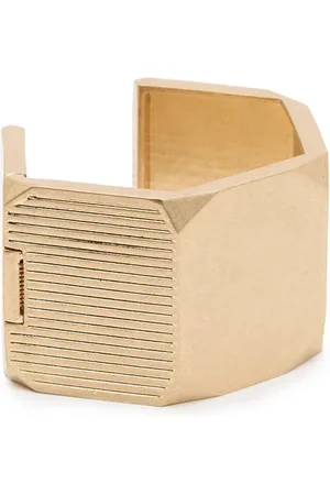 AllSaints Alex Hex Bangle Warm Brass