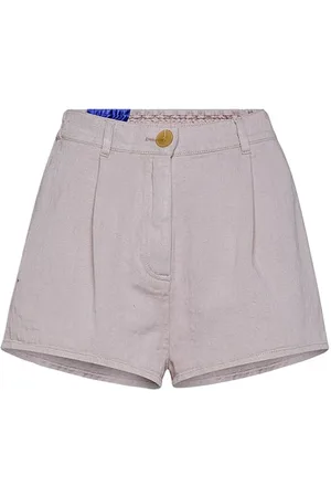 FORTE FORTE Forte Forte Cotton And Hemp Overdyed Denim Shorts Ortensia