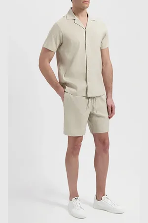 Wahts Carl | Stretch Linen Shorts Neutral Sand
