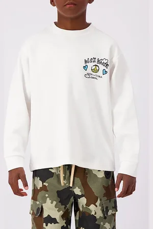 Black Bananas Crayon Longsleeve Off White