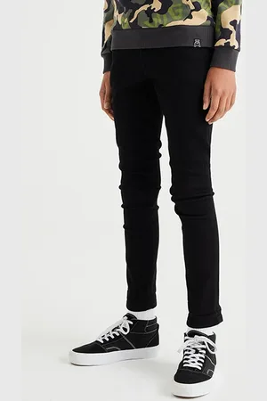 WE Fashion 5-pocket Mid Waist Black