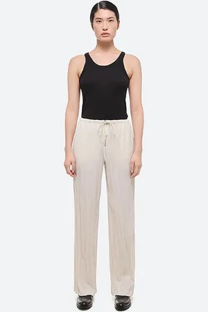 Helmut Lang Crush Drawstring Pant Ivory