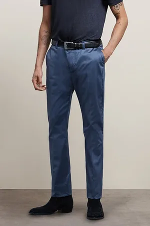 John Varvatos Motor City Fit - Zip Fly Low Rise Slim F Stream Blue