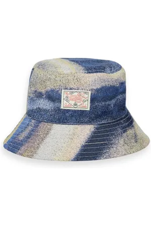 Scotch&Soda Reversible Jacquard Bucket Hat Blurred Landscape Blue