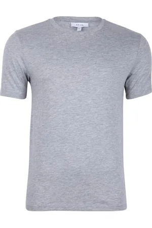 Reiss Dawson Crew Neck Jersey T-shirt Mid-grey - Outlet Price