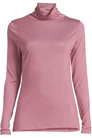 Summum Woman Top Turtleneck Wool Blend Jersey Mauve