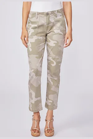 Paige Mayslie Straight Ankle Camo Print