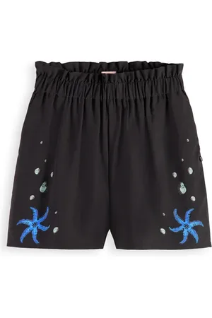 Scotch&Soda Printed Pull On Shorts Sea Collage