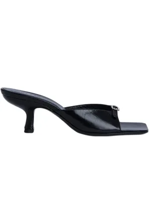 By Far Erin Black Creased Leather