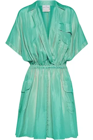 FORTE FORTE Forte Forte Silk Habotay Short Dress Seafoam