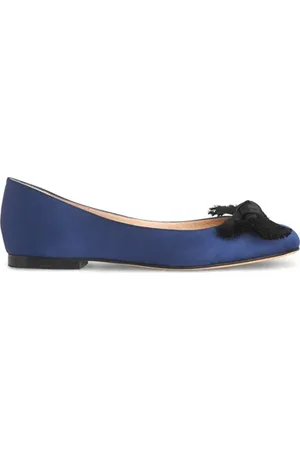 LK Bennett Hilde Bow Ballerina Navy/black
