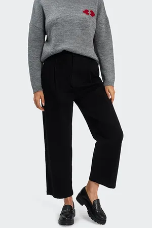 ICODE Black Elasticated Waist Boyfit Jeans