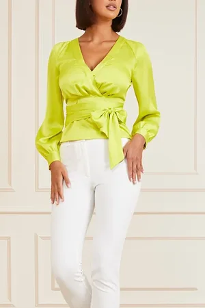 Guess GUESS Wild Flower Blouse Solid Kamikazee