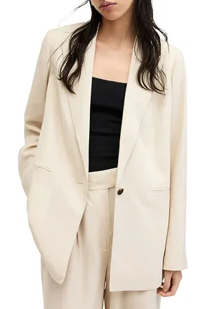 AllSaints Deri Lyn Blazer Cream White