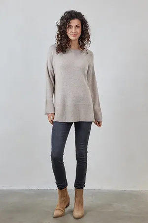 DIDI Pullover Sole Cashmere Taupe Melange