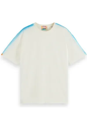 Scotch&Soda Sprayed T-shirt Shell/blue Lagoon