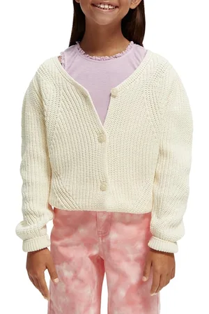 Scotch&Soda Girls Knitted Cardigan Vanilla Ice