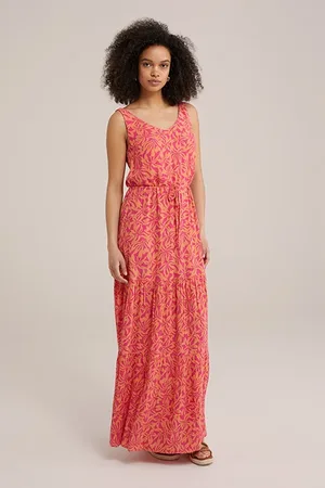 WE Fashion Dress Maxi Length Bright Pink