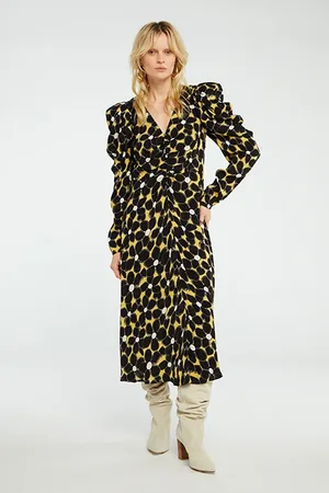 Fabienne Chapot Vera Dress Dijon Yellow/black