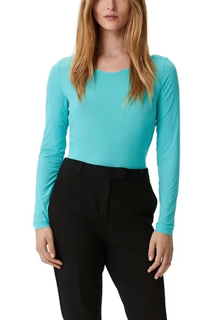 Comma, T-shirts Blue Green
