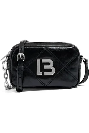 Bimba y Lola Xs Black Leather Crossbody Bag