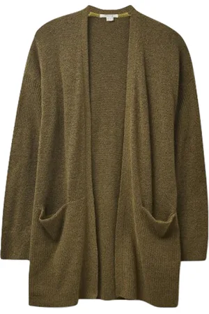 White Stuff Cosy Cardi Khaki Grn