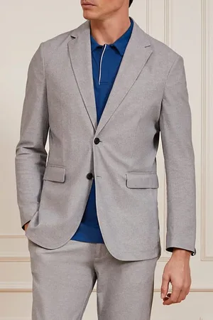 Guess GUESS Wiston Performing Light Wool Grey Blazer Effe