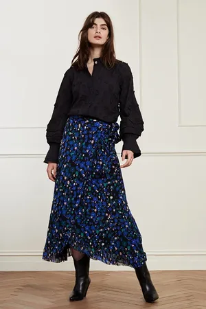 Fabienne Chapot Bobo Frill Skirt Black/mint