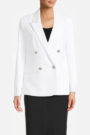Guess GUESS Amanda Double Breast Bleaze Pure White