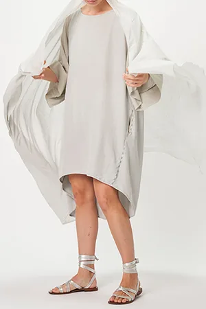10 days Oversized Kimono Dress Party Silver