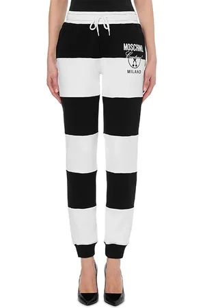 Moschino Black & White Fleece Jogging White