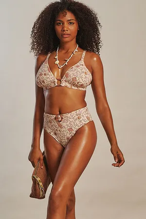 LOVE Stories Carly Bralette Batik Floral Mauve
