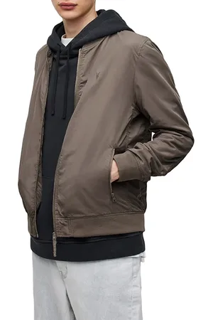 AllSaints Bassett Bomber Putty Brown