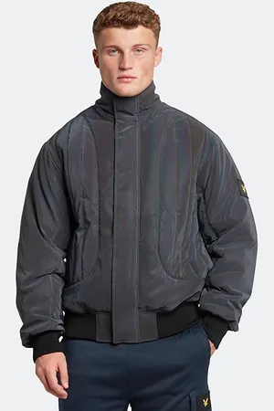 Lyle & Scott Iridescent Padded Bomber Z865 Jet Black